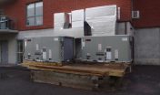 We replaced the roof tops with 2 new Trane Roof top units and cleaned up the site for easier service