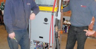 Greg and Larry happy with new performance of the new WaterFurnace