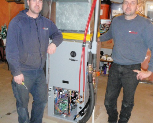 Greg and Larry happy with new performance of the new WaterFurnace