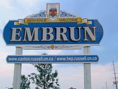 Embrun, Ontario Welcome Sign