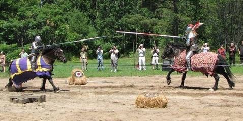 Jousting tournament Metcalfe Medieval Fair